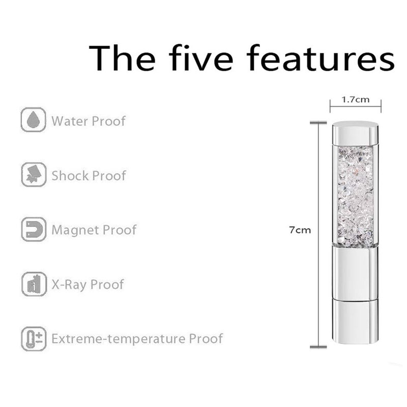 GARRULAX USB Flash Drive, 8GB / 16GB / 32GB USB2.0 USB Memory Stick Date Storage Pendrive Thumb Drives (32GB, Clear) - Image 3